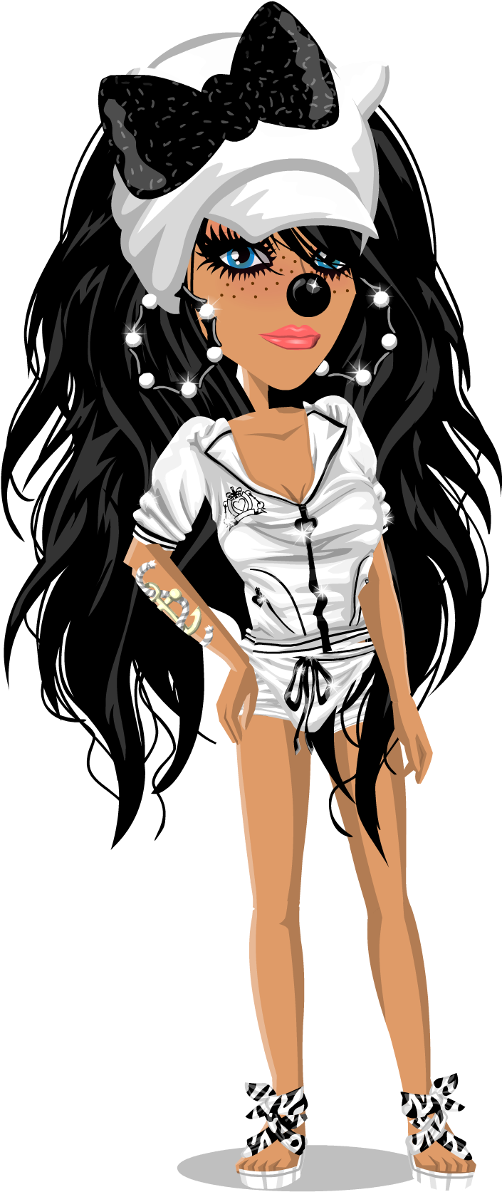 Msp Sporty Girl (734x1678), Png Download