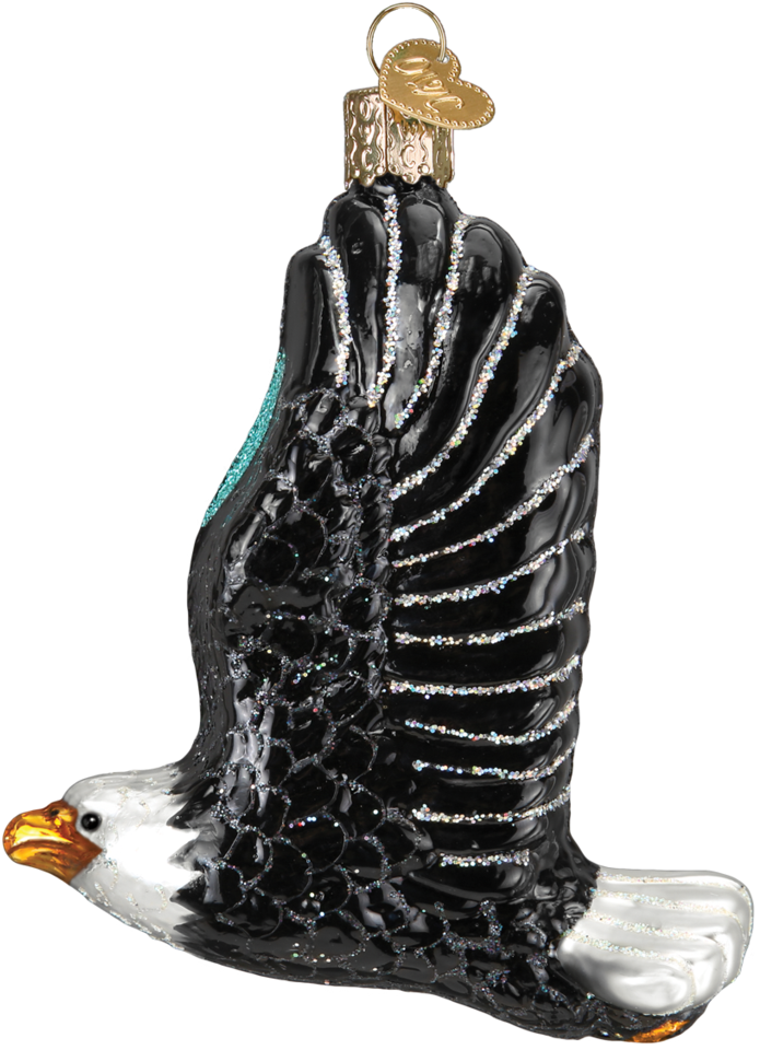 Christmas Ornament Bald Eagle In Flight Usa Patriotic - Eagle (1024x1024), Png Download