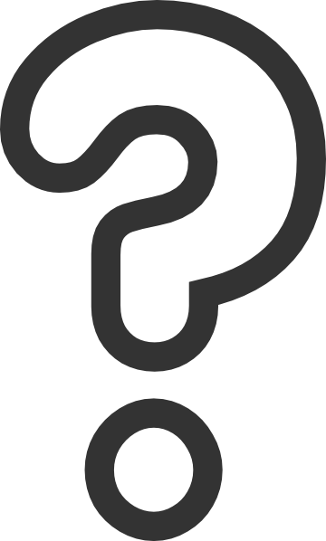 Svg Royalty Free Black And White Letters Format Red - Draw A Question Mark (360x598), Png Download