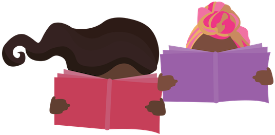 Black Girl Book Club (536x263), Png Download