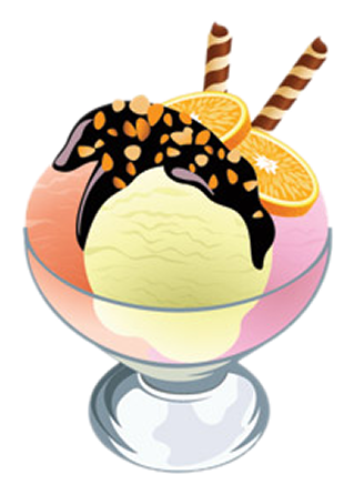 Milkshake Clipart Gelato - Cup Ice Cream Images Free Download (319x446), Png Download