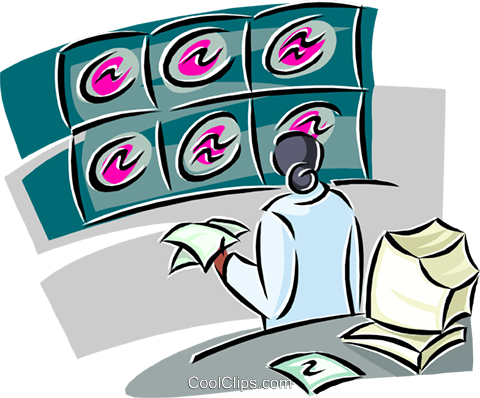 Nurse Studying X-rays Royalty Free Vector Clip Art - Thermography (480x398), Png Download