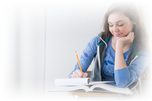 Schooltutoring Academy Offers Algebra 1 Tutoring For - High School Girl Studying (507x338), Png Download
