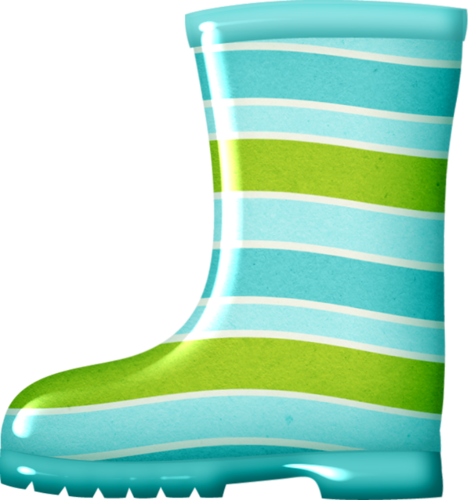 Blue Rain Boot - Rain Boot Clipart Png (468x500), Png Download
