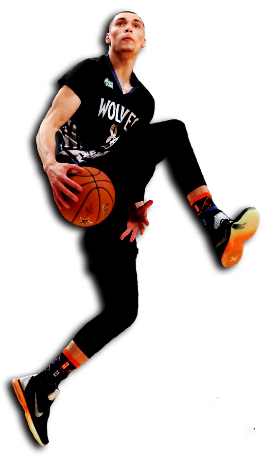 U Posted It Online - Zach Lavine Dunk Transparent (608x956), Png Download