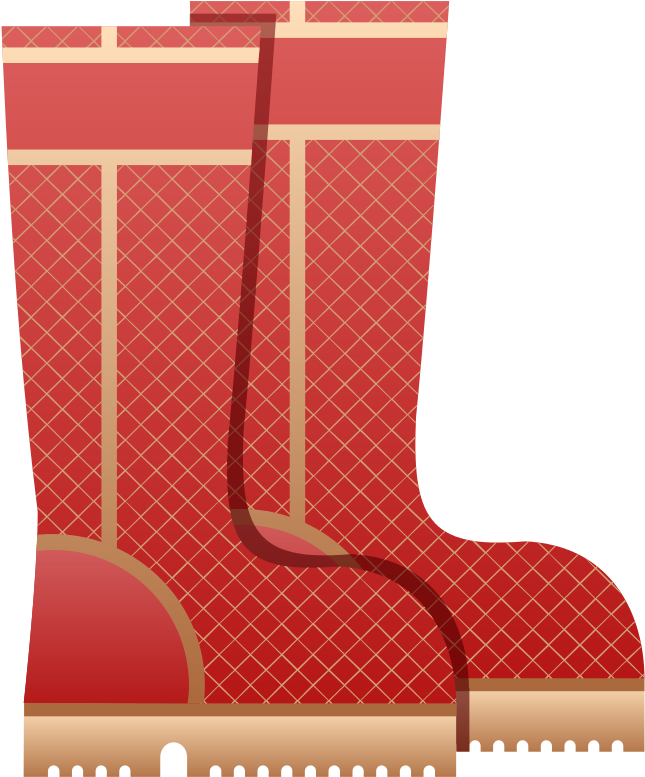 Garden Clipart Boot - Bota Dibujo Color Png Clipart (674x800), Png Download