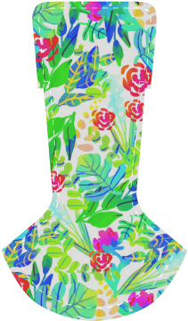 Cute Tropical Watercolor Flowers Women's Chukka Canvas - Cafepress Jungle Watercolor Flowers F Full/queen Duvet (500x500), Png Download