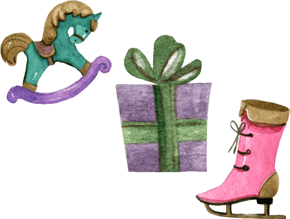 Beautiful Watercolor Christmas Messages Sticker-11 - Watercolor Painting (618x618), Png Download