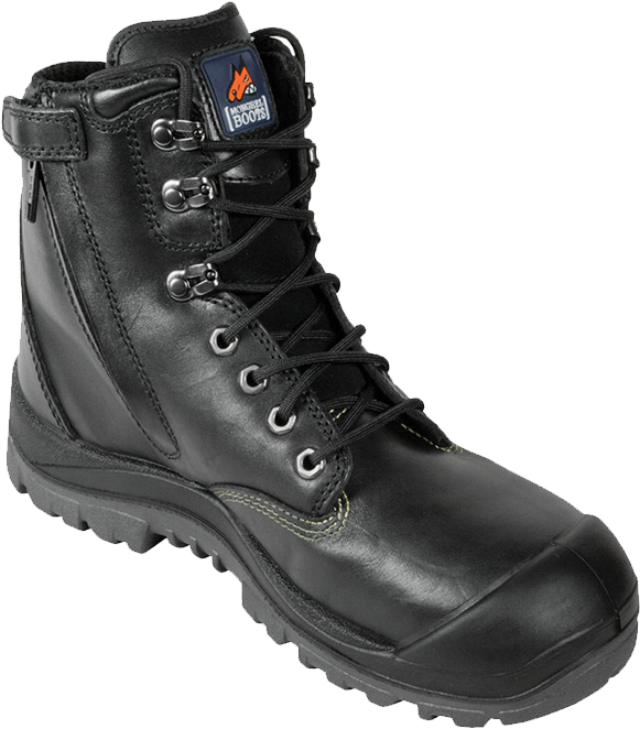Black High Ankle Zipsider Boot - Boot (700x700), Png Download
