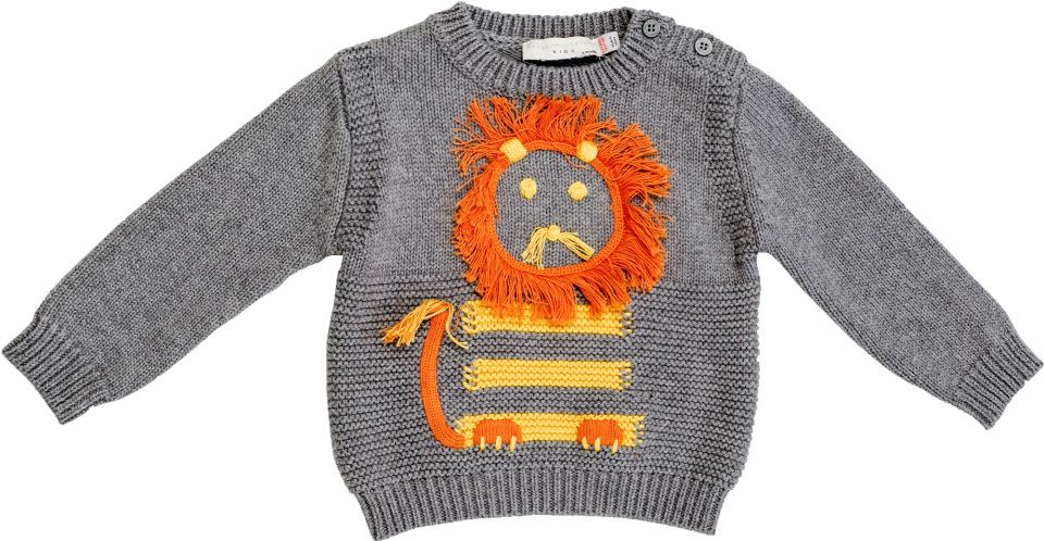 Stella Mccartney Kids Ira Baby Jumper Lion - Kids Sweater Lion (960x720), Png Download