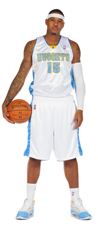 Carmelo Anthony Denver Nuggets Wallpaper - Carmelo Anthony Nuggets Png (339x1061), Png Download