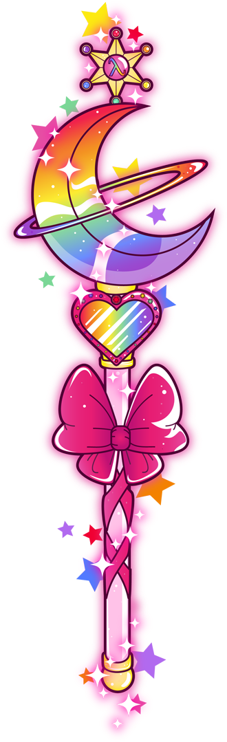 Sailor Moon Clipart Wand - Cetros De Sailor Moon (632x1204), Png Download