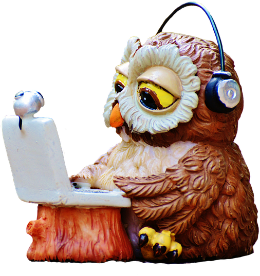 Best Headphones Under - Coruja Computador Png (640x586), Png Download