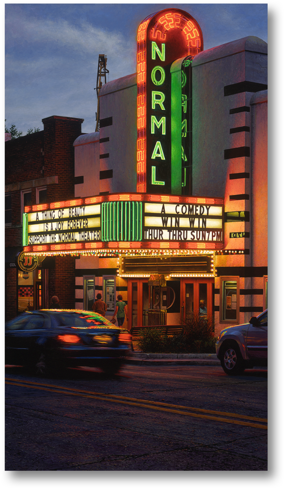 Normal Theater , 2016 Acrylic On Canvas 17 1/2 X 10 (1000x1631), Png Download