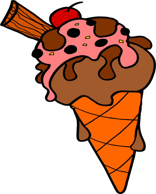 Ice Cream Cones Waffle Food Snow Cone - Ice Cream (605x750), Png Download