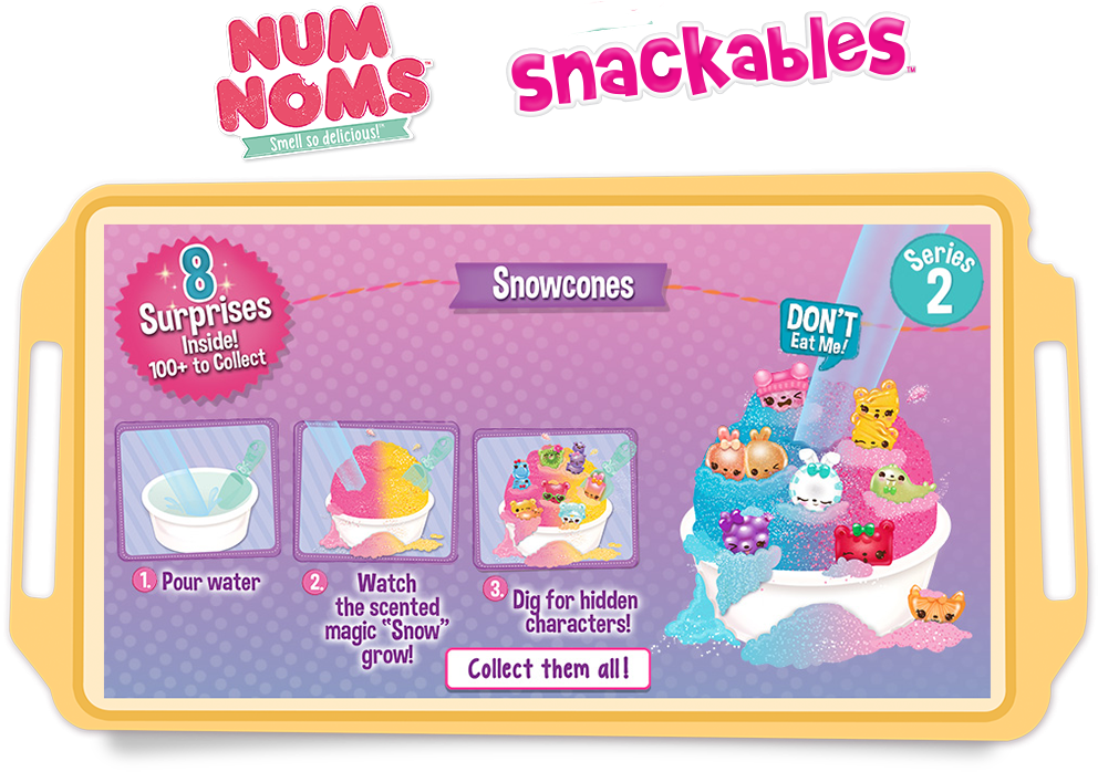 Num Noms Snow Cones (1000x714), Png Download