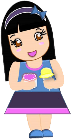 Little Girl With Ice Scramble And Snow Cone - Ice (477x495), Png Download