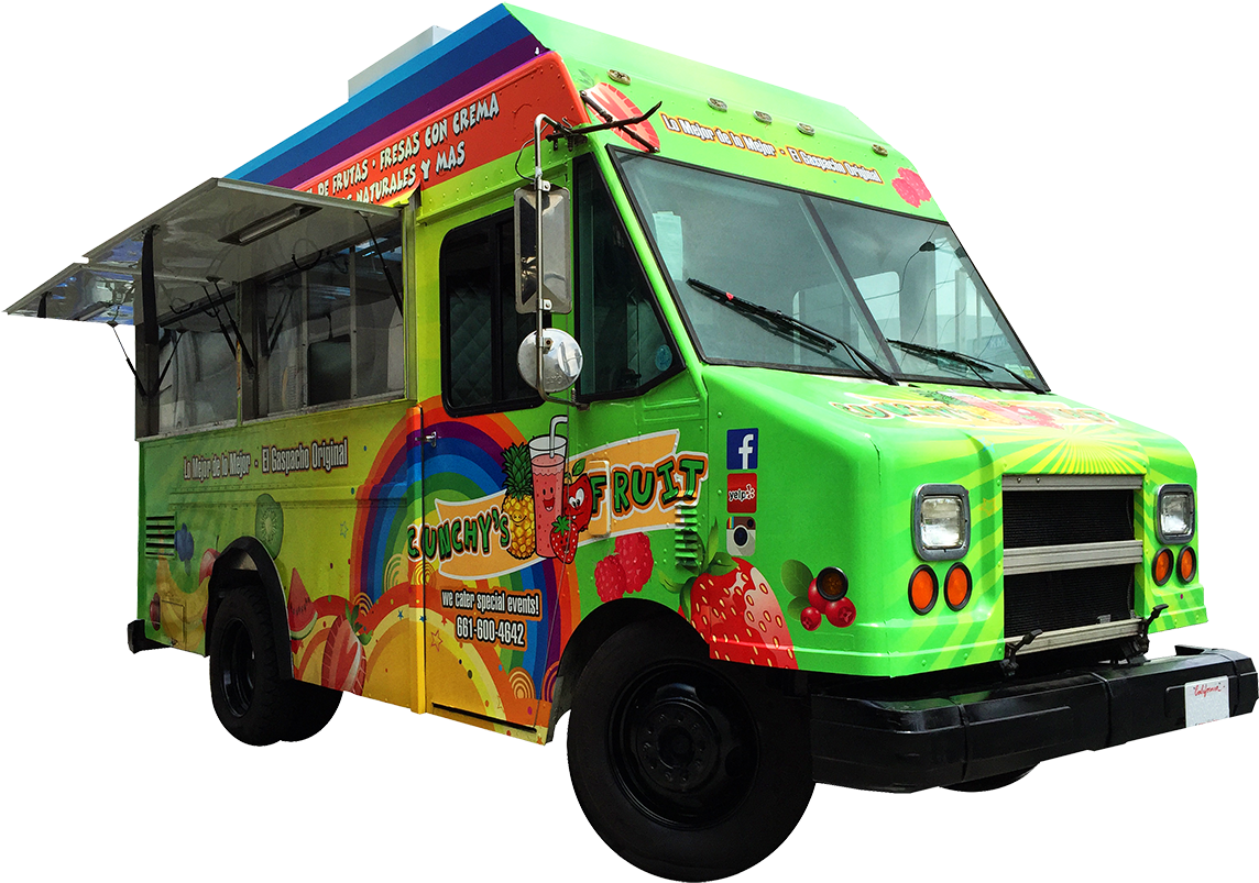 Cunchys Fruit Snow Cone Food Truck - Food Trucks Png (1024x768), Png Download