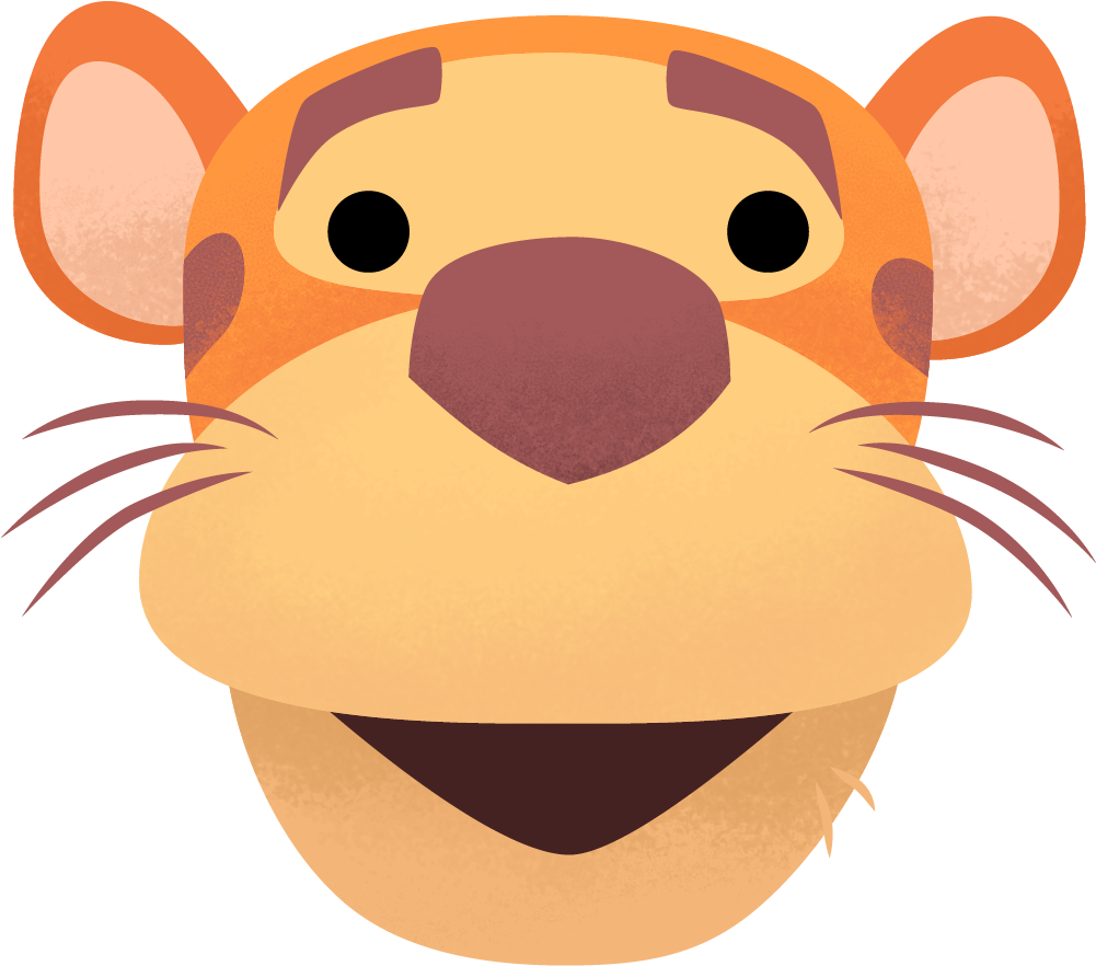 Tigger Twitter Emoji - Christopher Robin Emojis (1000x1000), Png Download