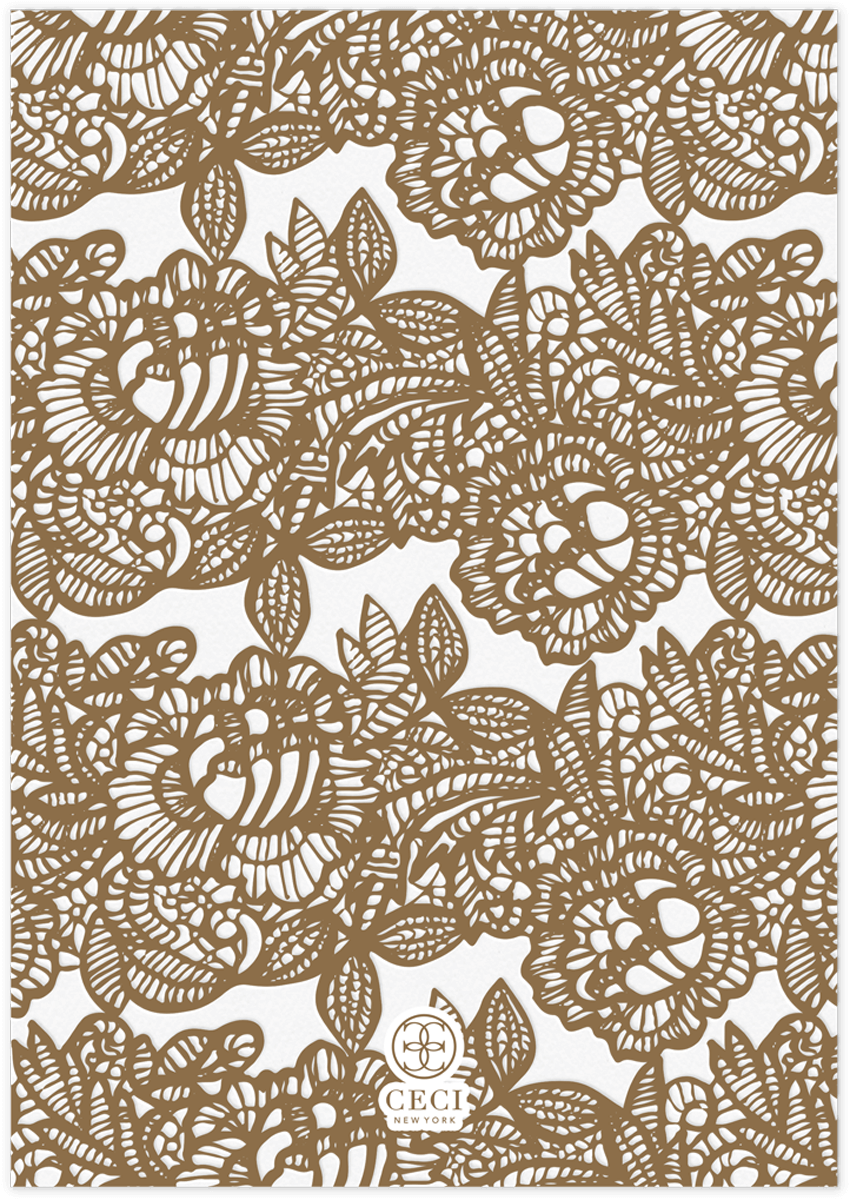 Lace Invitation Back - Motif (1200x1200), Png Download