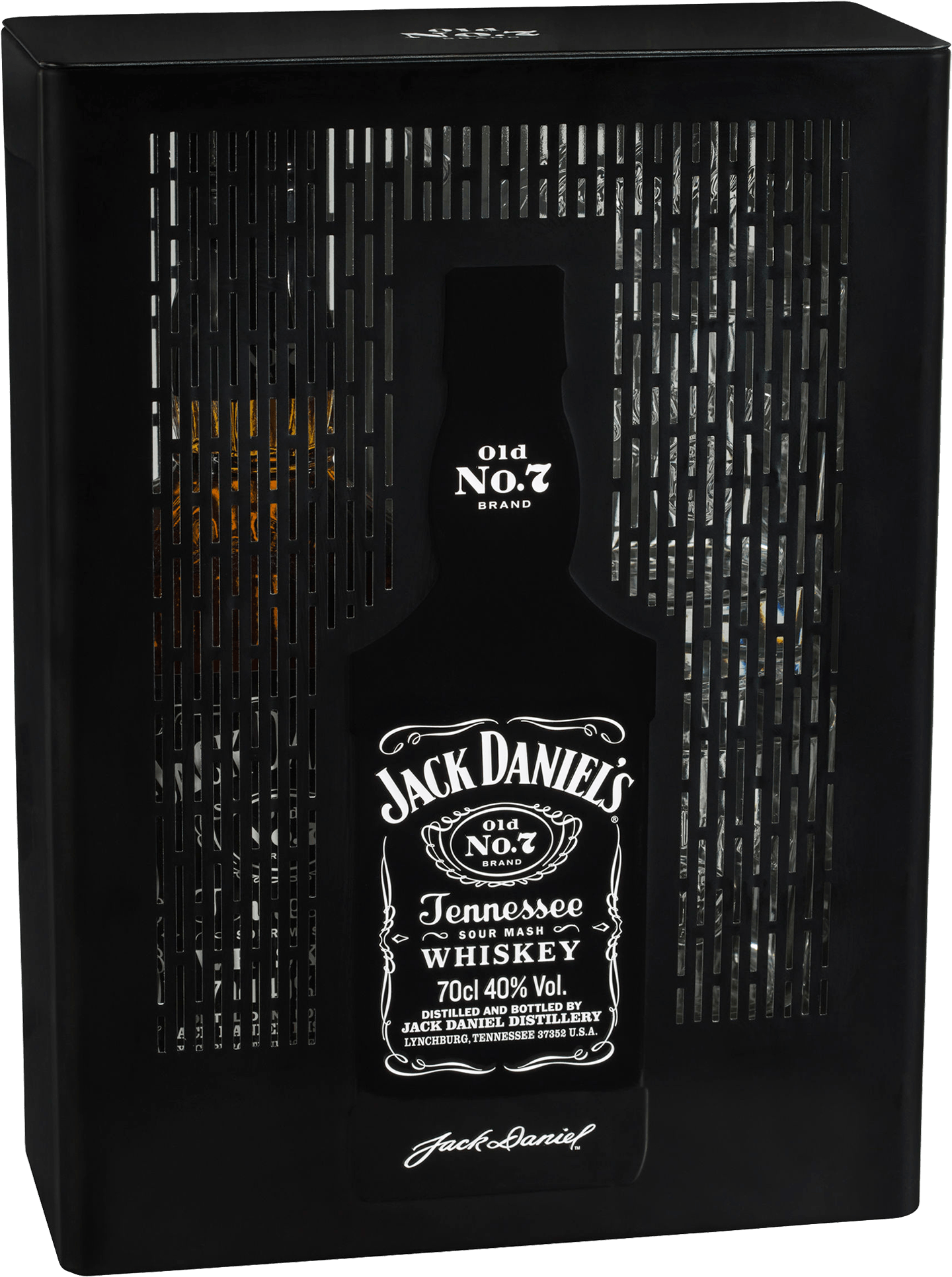 Jack Daniel's No 7 700ml & 2 Glass Pack Pack - Jack Daniels 2 Glasses (1600x2000), Png Download