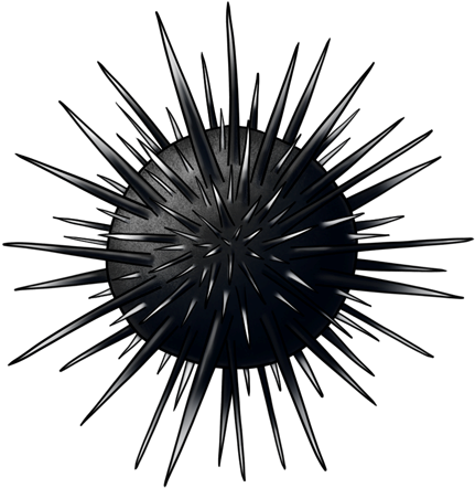 Sibaung Insignia Sea Urchin Ti - Sea Urchin Cartoon Png (450x450), Png Download