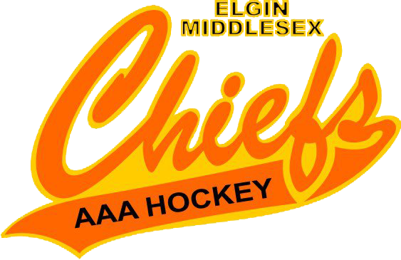 Elgin Middlesex Chiefs Aaa Hockey - Elgin Middlesex Chiefs Logo (563x365), Png Download