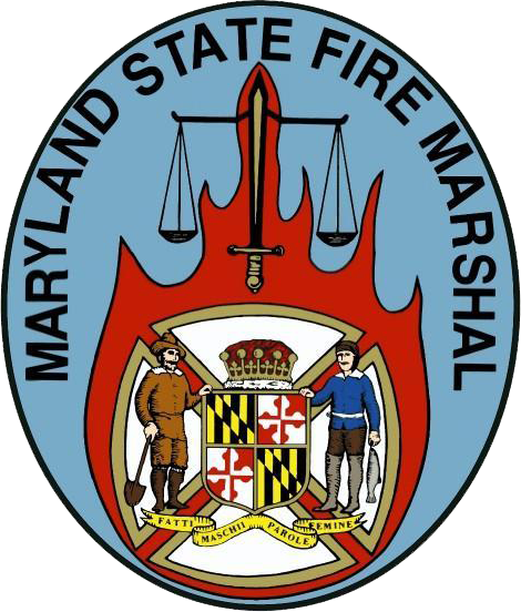 Maryland Fire Chiefs Association Is Proud To Partner - Maryland State Fire Marshal Logo (470x552), Png Download
