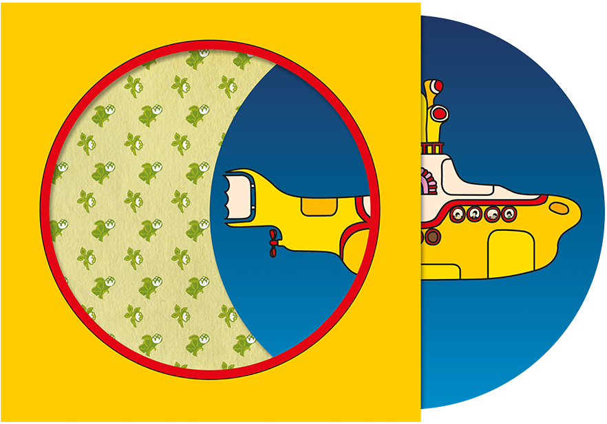 Beatles Yellow Submarine Picture Disc (1000x1000), Png Download