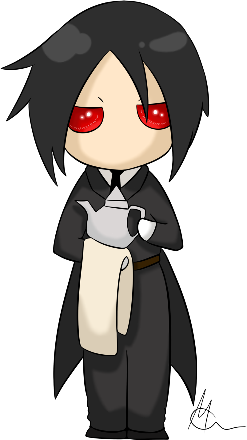 Png Library Stock Michaelis Chibi By Dracolein On Deviantart - Sebastian Michaelis (1024x1449), Png Download