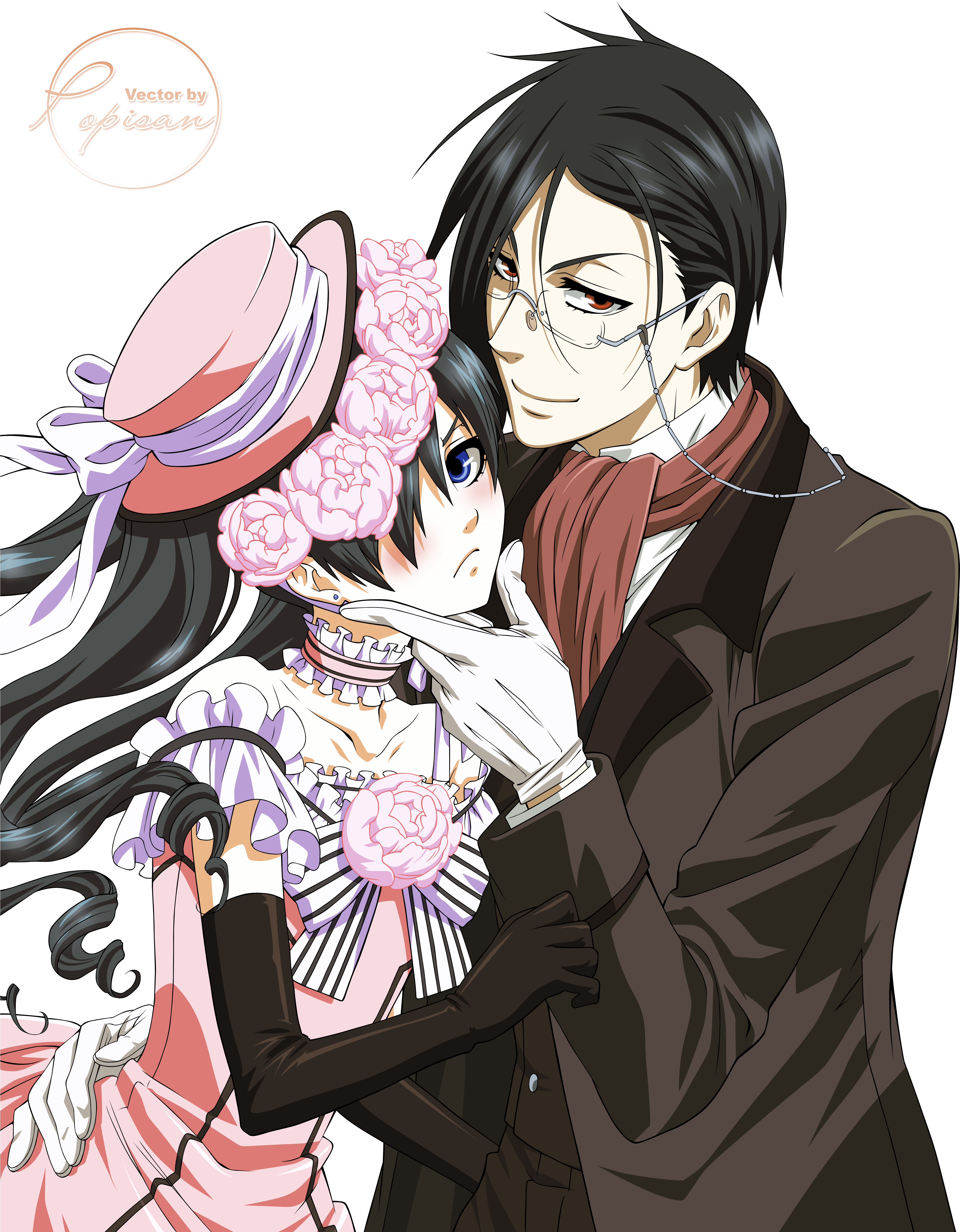 Download Png - Kuroshitsuji Sebastian E Ciel (4500x5702), Png Download