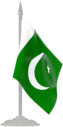 70 Years Of Pakistan - Pakistan Flag Png Gif (640x480), Png Download