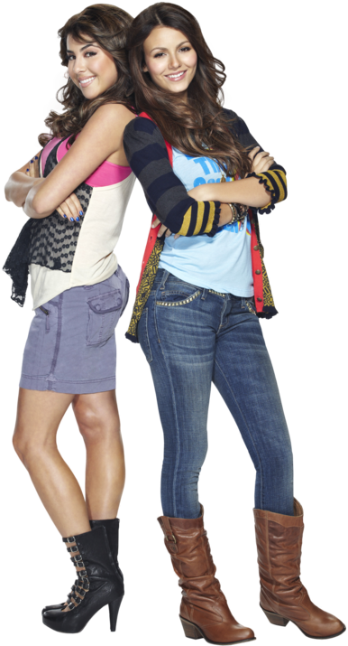 #14 Png Cu Victoria Justice - Victoria Justice And Daniella Monet (400x719), Png Download