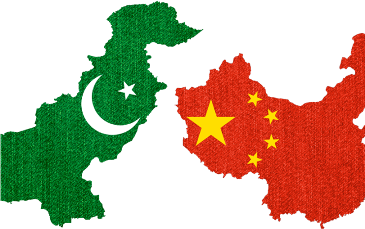 Pakistan Beats China In Jeans Exports To Eu - Pakistan Flag Map (740x493), Png Download