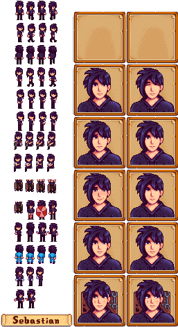 Download Previous Previous Sheet - Stardew Valley Sebastian Sprite