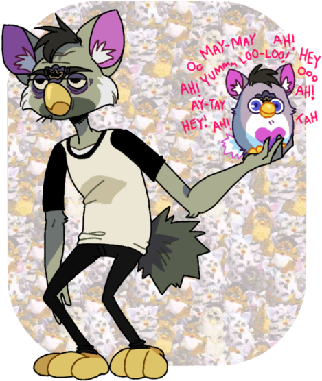 My Furby Guy, Ay-way - Anthro Furby (500x625), Png Download