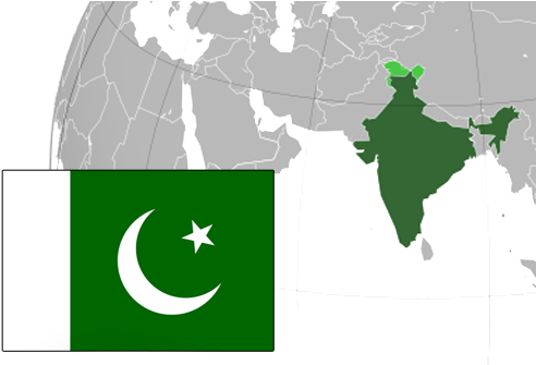 Envoi De Colis Au Pakistan - India On Globe Gif (500x334), Png Download