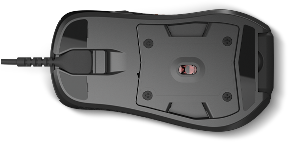 Steelseries Rival 700 Bottom - Steel Series Gaming Mouse - Rival 700 - Black (pc) (600x345), Png Download