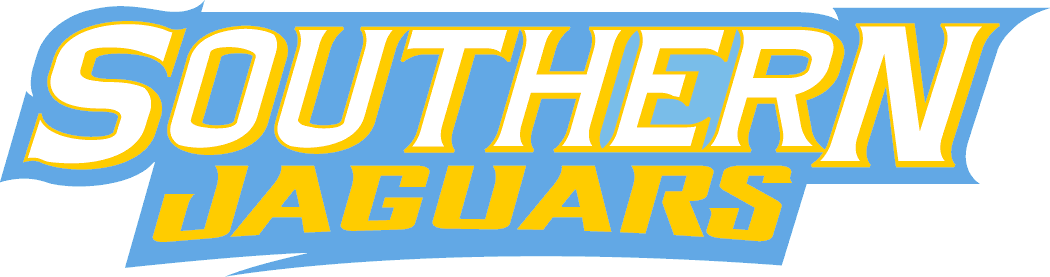 Southern Jaguars Wordmark - 11"x17" Fan Cave Street Sign Southern U (1050x277), Png Download