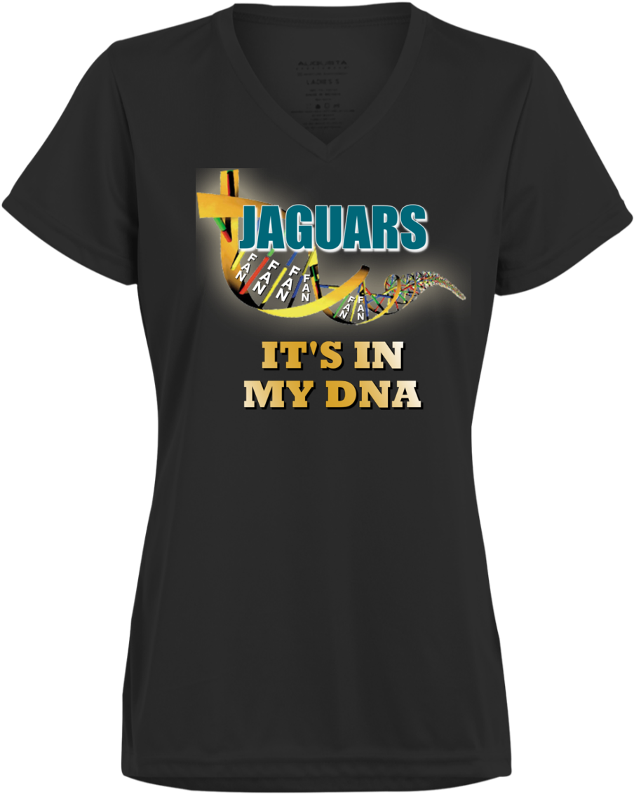 Ladies Dna Black Jaguars Wicking T-shirt - Shirt (1155x1155), Png Download