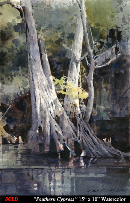 Dean Mitchell Studio - Watercolor Painting (625x675), Png Download