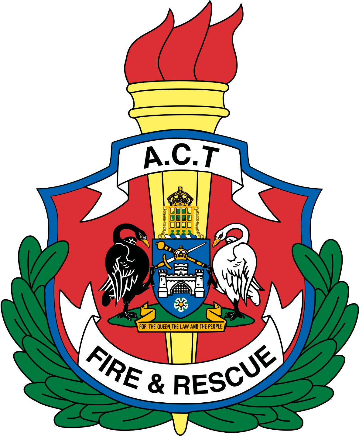 Act Fire And Rescue Logo (1200x1455), Png Download