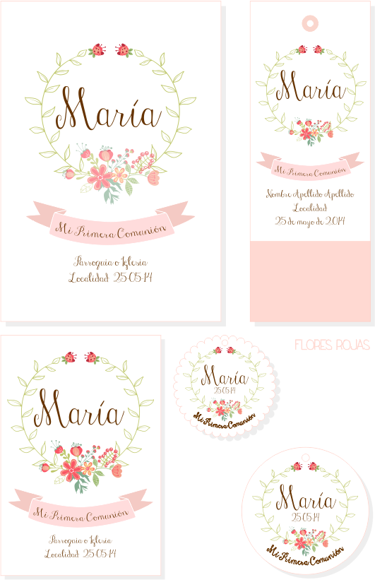 Recordatorios Para La Primera Comunión, Personalizables - Tartas Y Nubes De Azucar (531x821), Png Download
