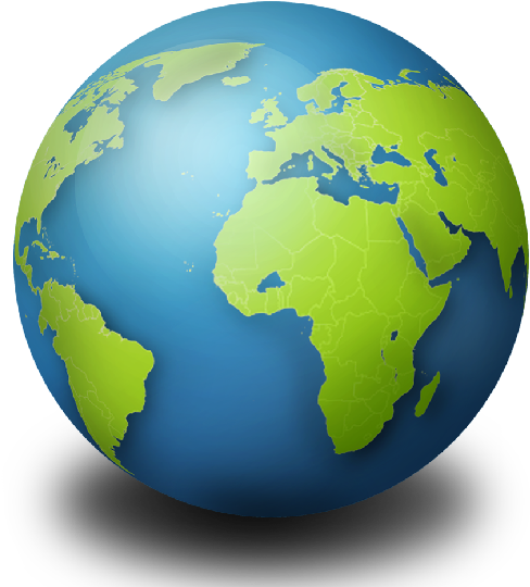 Decision Making - World Globe Facing Europe (500x543), Png Download