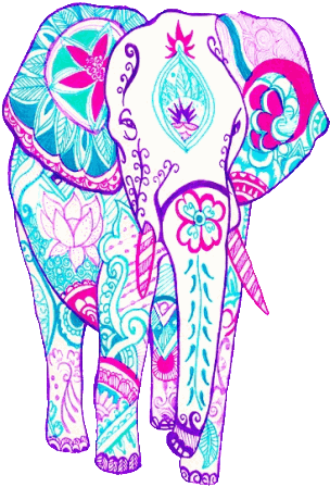 Elephant ~ Bell K - Lilly Pulitzer Backgrounds Elephant (320x464), Png Download