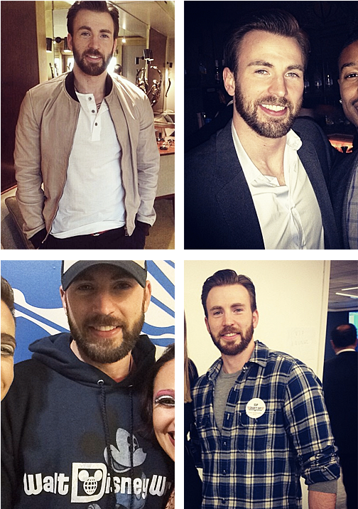 Chris Evans Beard - Chris Evans (525x750), Png Download