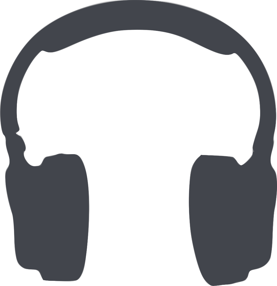 Headphones Silhouette Png (967x1000), Png Download