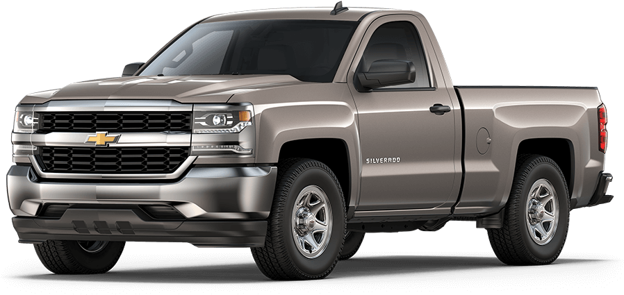 2017 Chevy Silverado 1500 1ls Pepperdust Metallic - 2018 Chevrolet Silverado 1500 Crew Cab (1000x450), Png Download