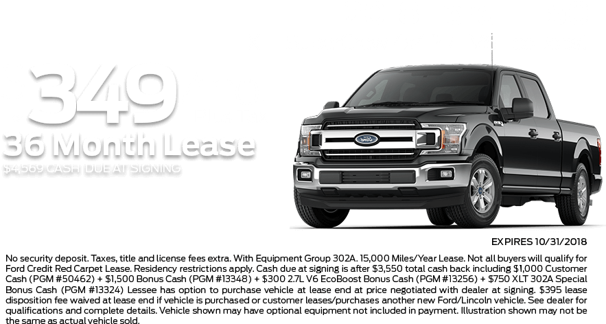 Check Out These New Car Lease Specials On The All New - Nfl Ford F150 (940x510), Png Download