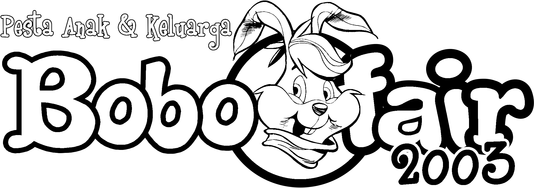 Bobo Fair 2003 Logo Black And White (2400x2400), Png Download